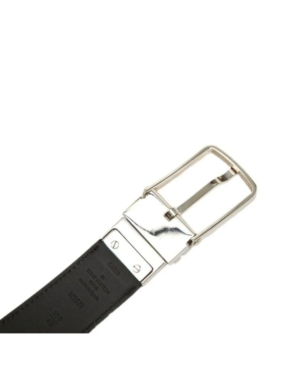 Louis Vuitton Damier Infini Boston Belt 100 40 Black Leather